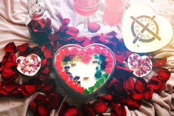 Heart bowl candleaffirmcandle